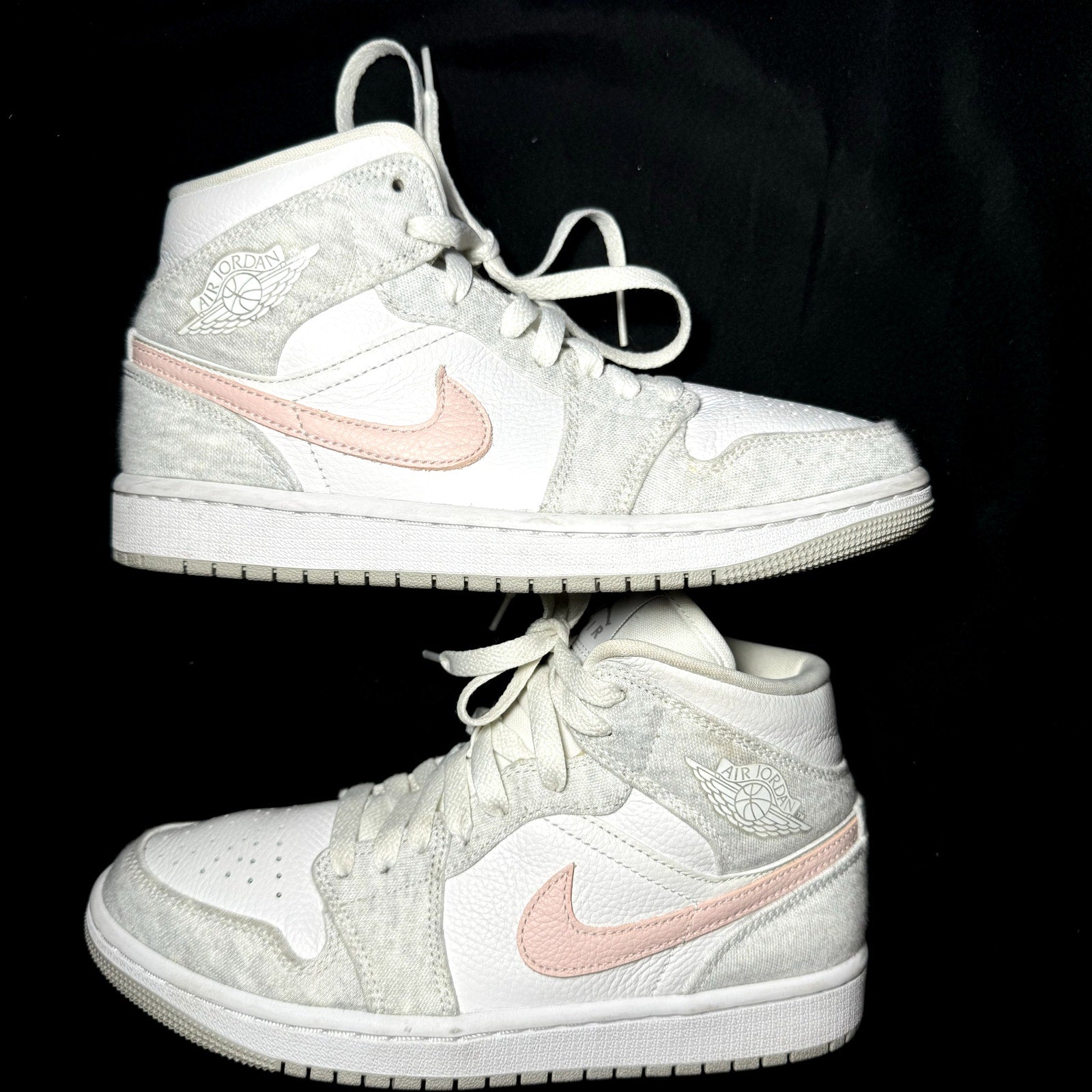 Air Jordan 1 Mid SE Light Iron Ore Women's Shoes - Size 7.5