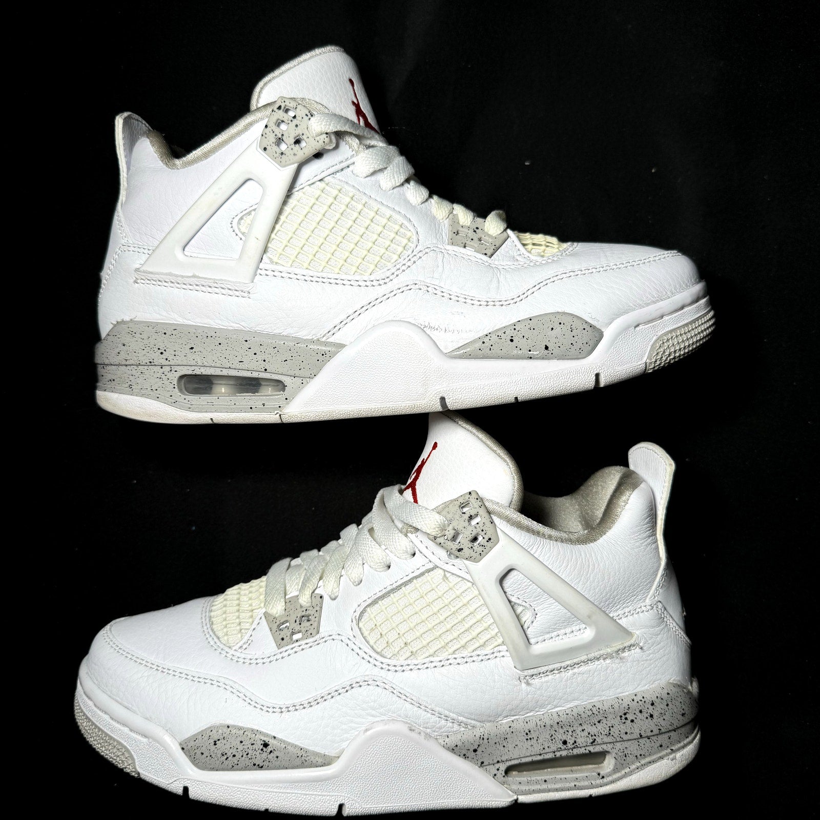 Air Jordan 4 Retro GS White Oreo 2021 Kids Shoes - Size 6.5