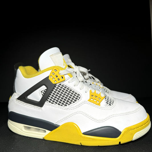 Air Jordan 4 Retro Vivid Sulfur Women's Shoes - Size 9.5