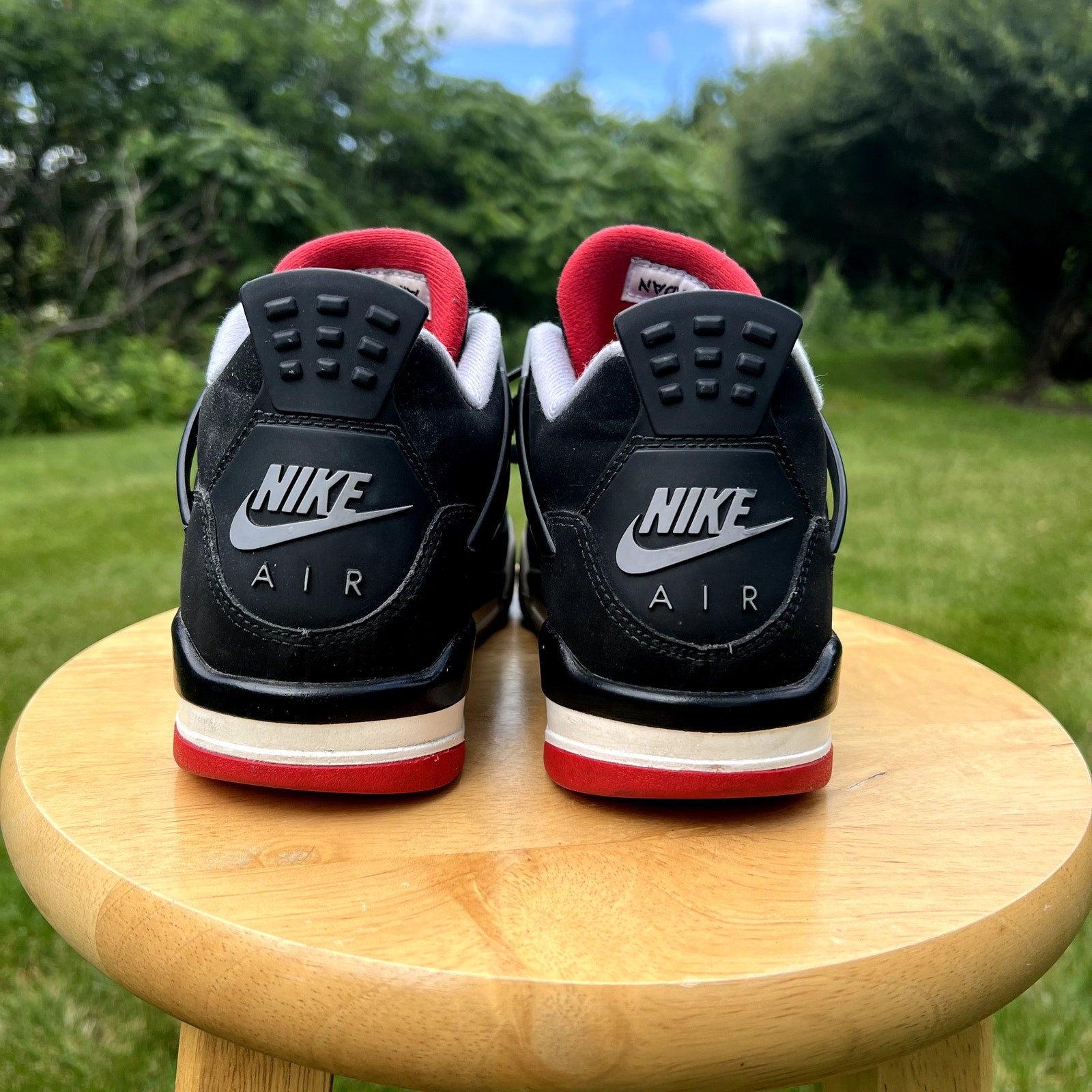 Air Jordan 4 Retro OG GS Bred 2019 Kids Shoes - Size 5.5