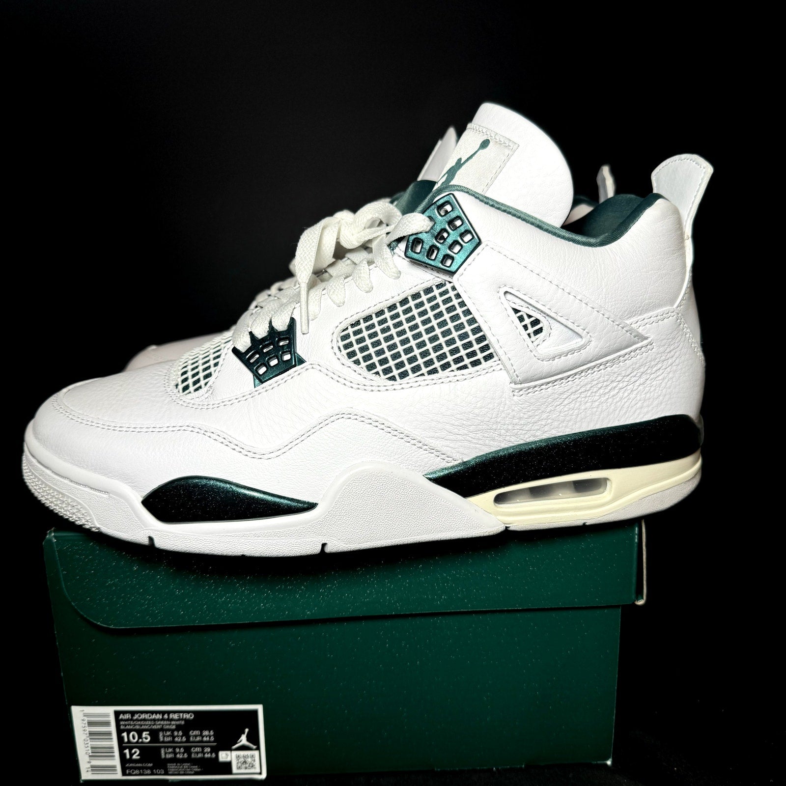 Air Jordan 4 Retro Oxidized Green Men's Shoes - Size 10.5