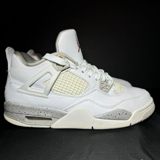 Air Jordan 4 Retro GS White Oreo Kids Shoes - Size 7