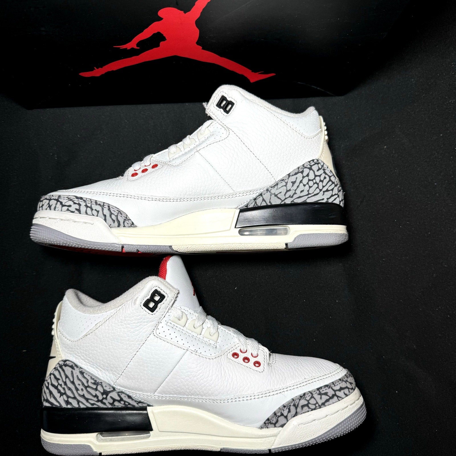 Air Jordan 3 Retro GS White Cement Reimagined Kids Shoes - Size 6