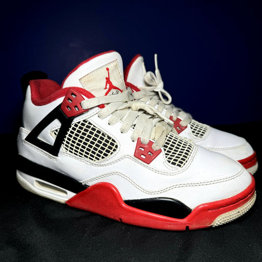 Air Jordan 4 Retro OG GS Fire Red 2020 Kids Shoes - Size 6.5