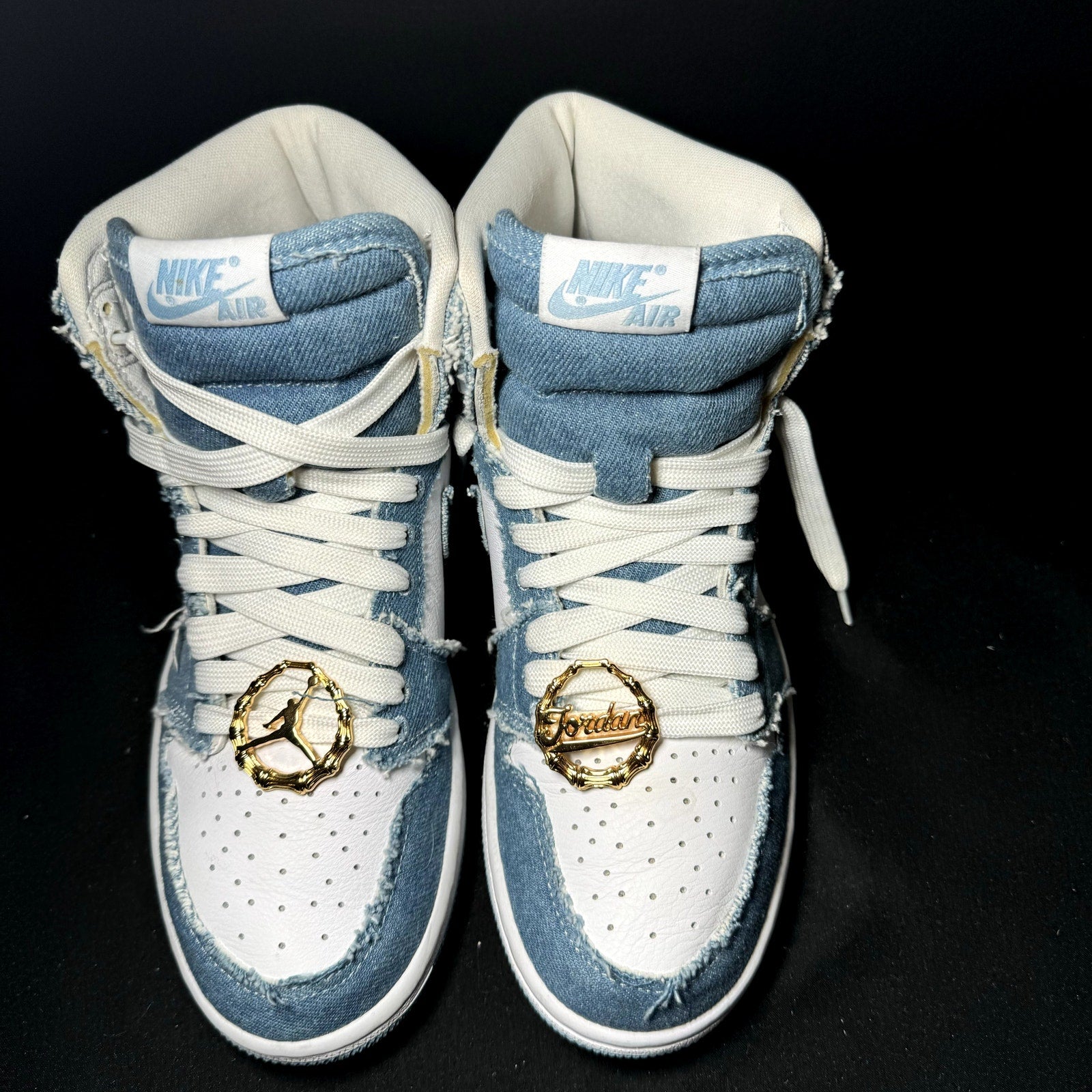 Air Jordan 1 Retro High OG Denim Women's Shoes - Size 6.5