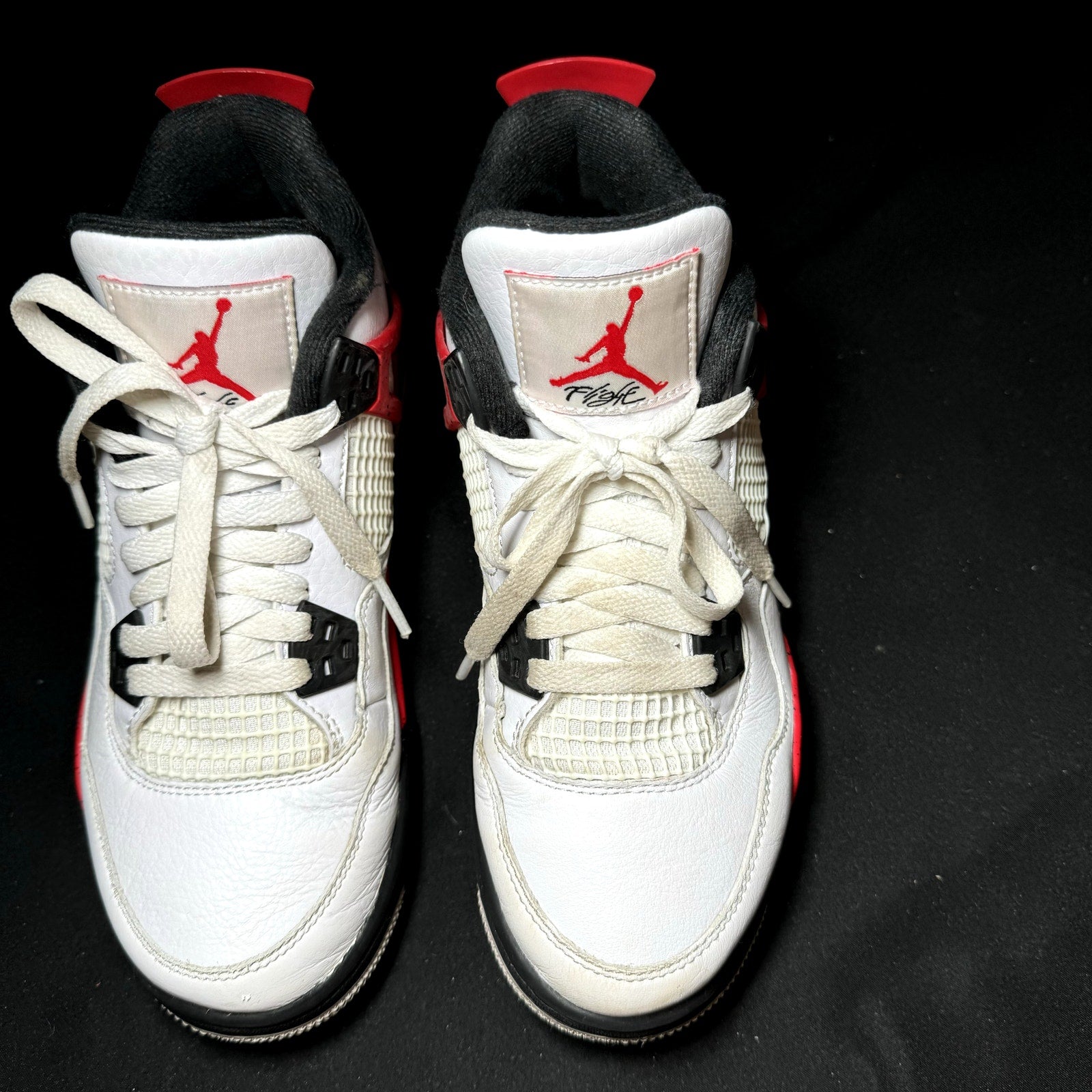 Air Jordan 4 Retro GS Red Cement Kids Shoes - Size 5.5