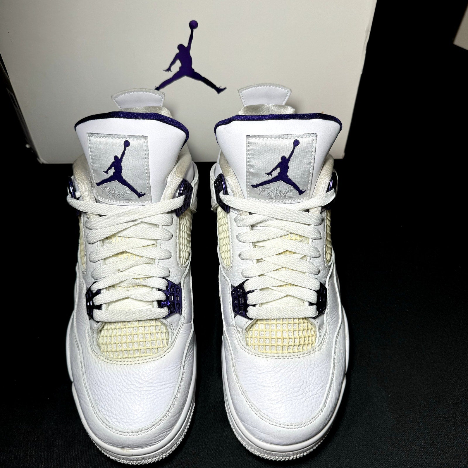 Air Jordan 4 Retro Purple Metallic Men's Shoes - Size 8.5