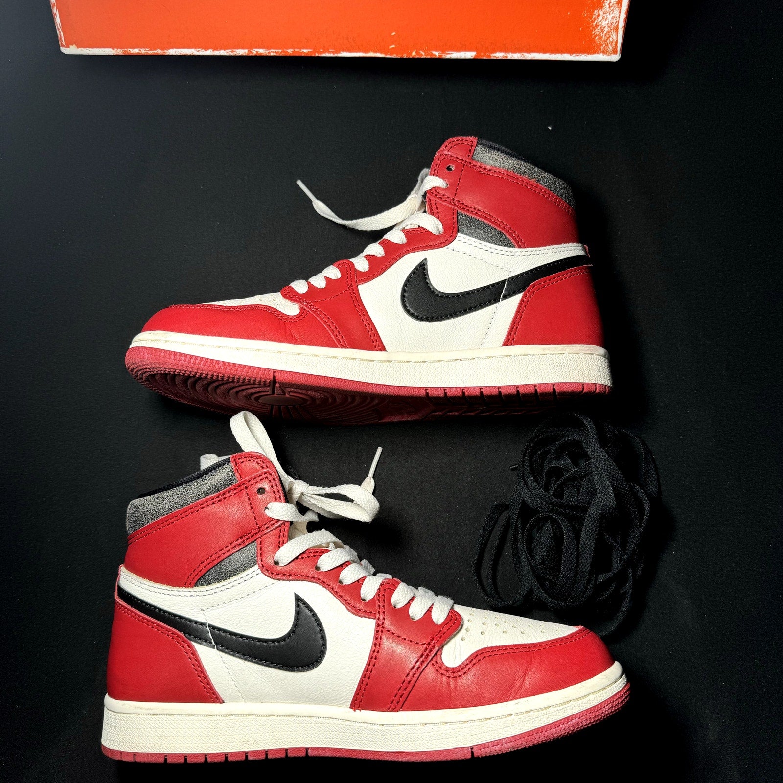 Air Jordan 1 Retro High OG Chicago Lost & Found 2022 Kids Shoes  - Size 6.5