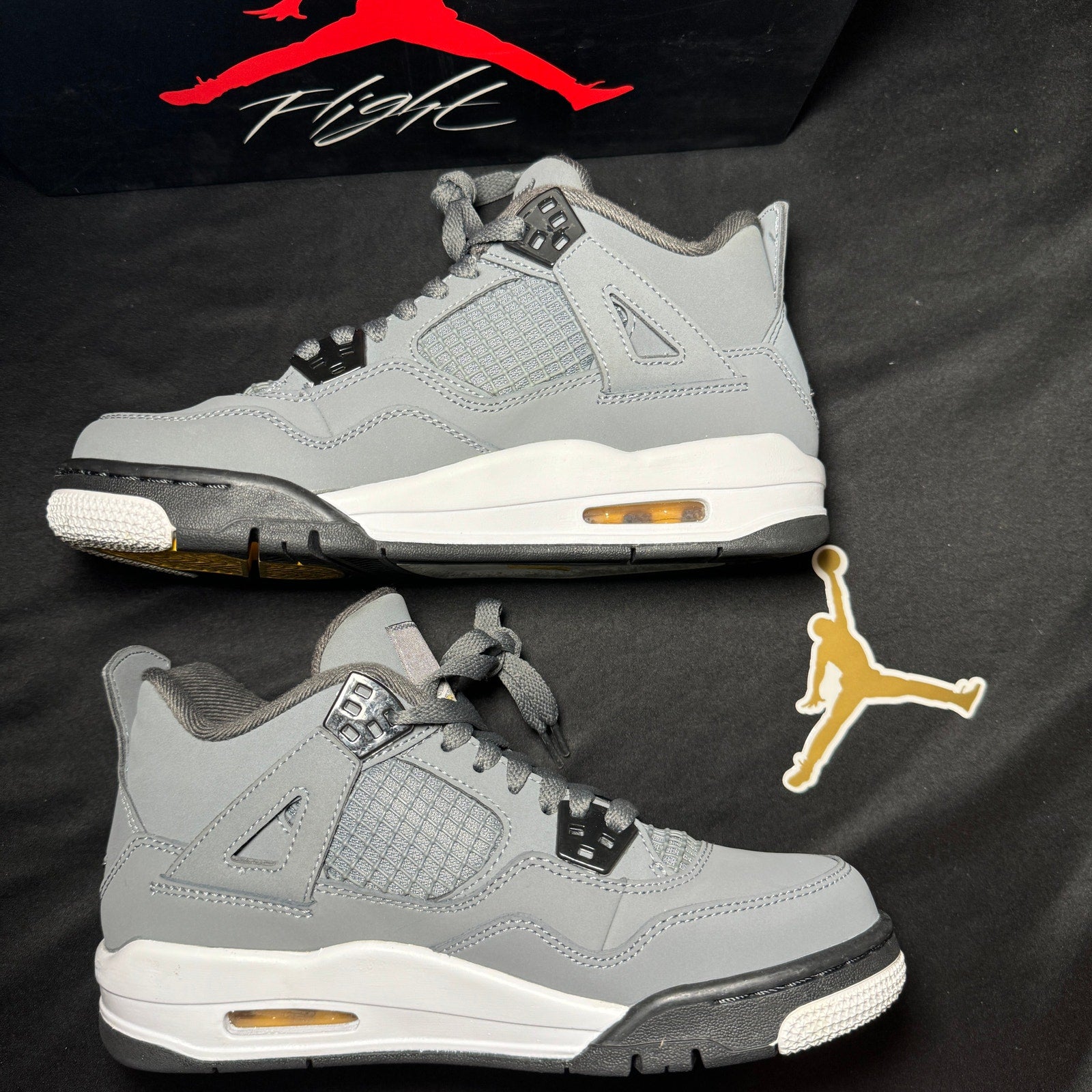 Air Jordan 4 Retro GS Cool Grey 2019 Kids Shoes - Size 5