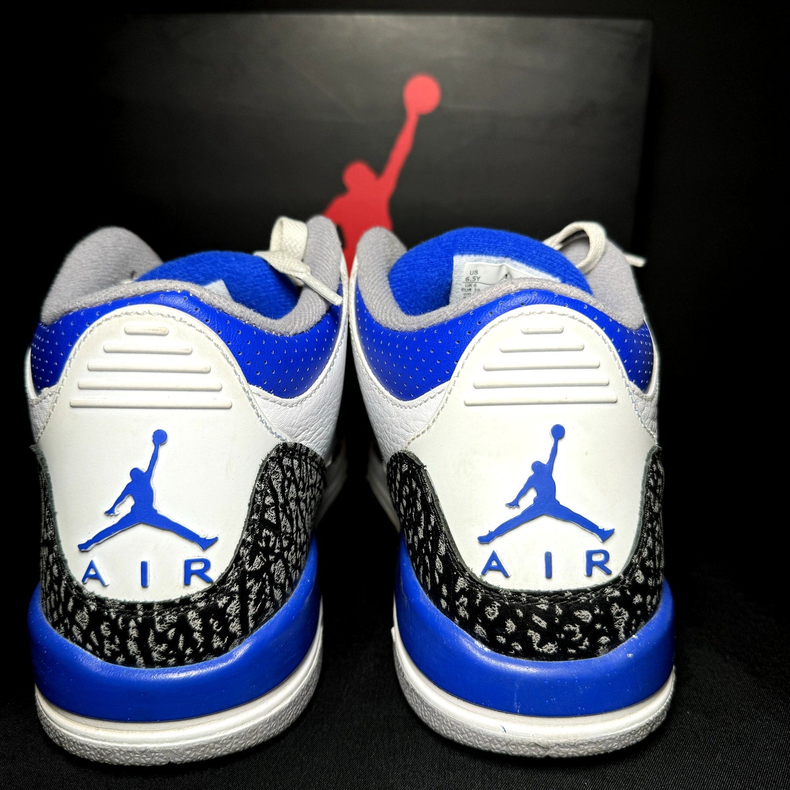 Air Jordan 3 Retro GS Racer Blue Kids Shoes - Size 6.5