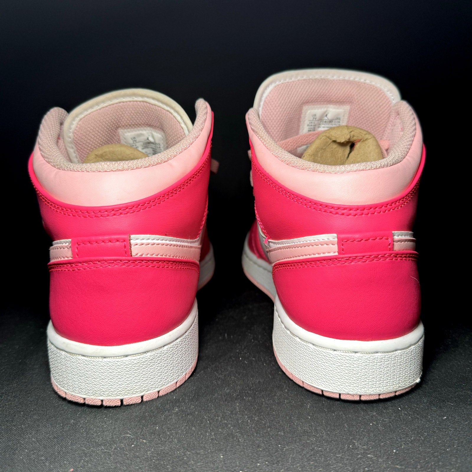 Air Jordan 1 Mid GS Fierce Pink Men's Shoes - Size 7