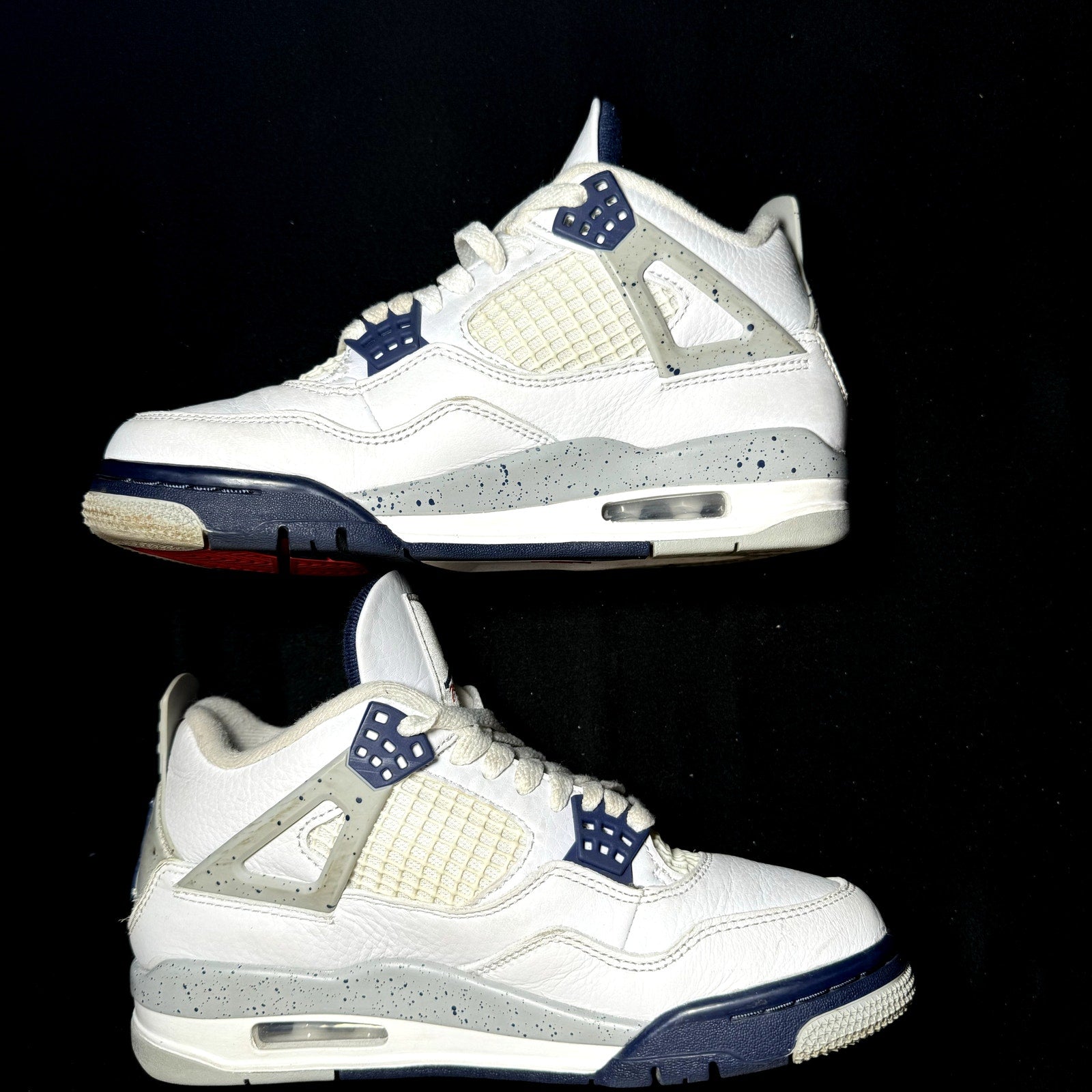 Air Jordan 4 Retro Midnight Navy Kids Shoes - Size 4.5