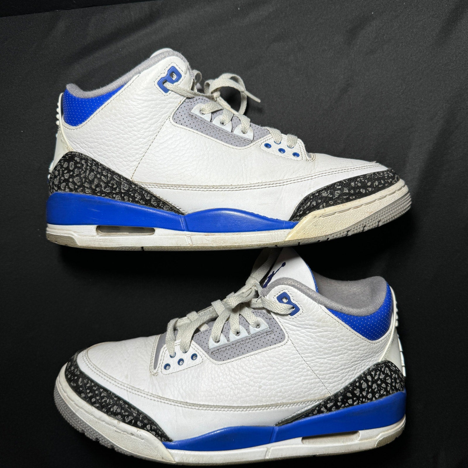 Air Jordan 3 Retro Racer Blue Men's Shoes - Size 10