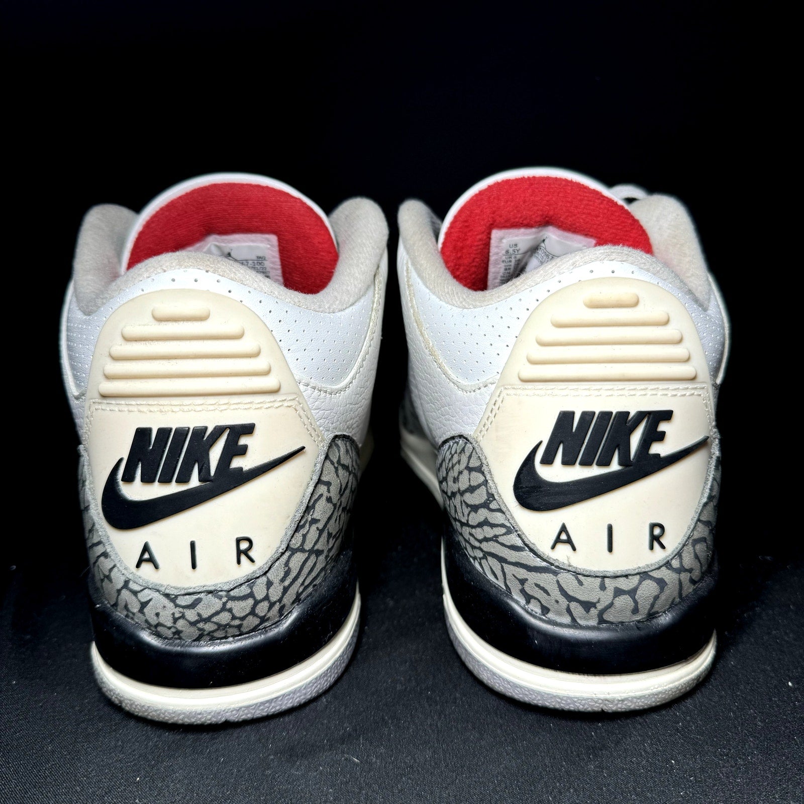 Air Jordan 3 Retro GS White Cement Reimagined Kids Shoes - Size 6.5