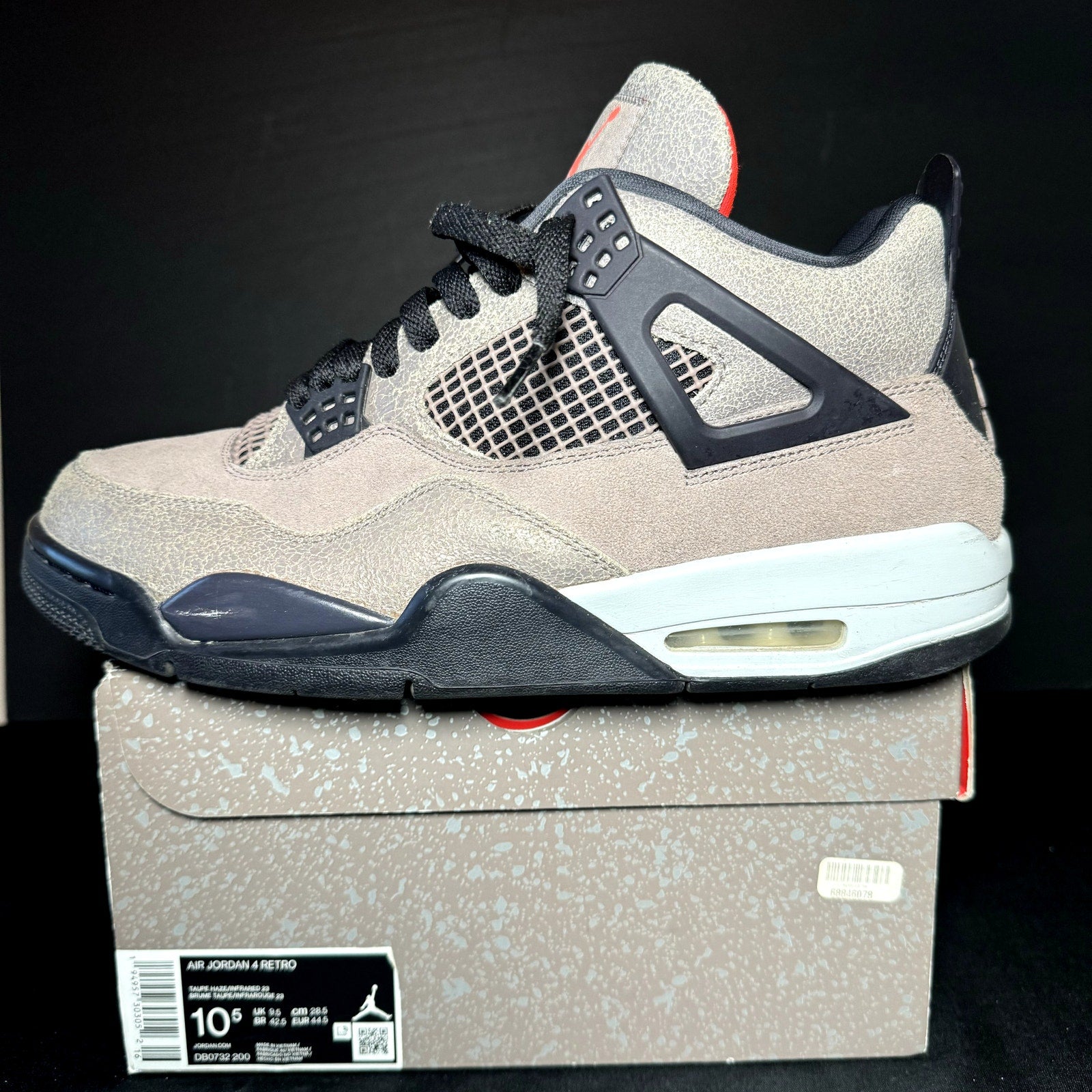 Air Jordan 4 Retro Taupe Haze Men's Shoes - Size 10.5