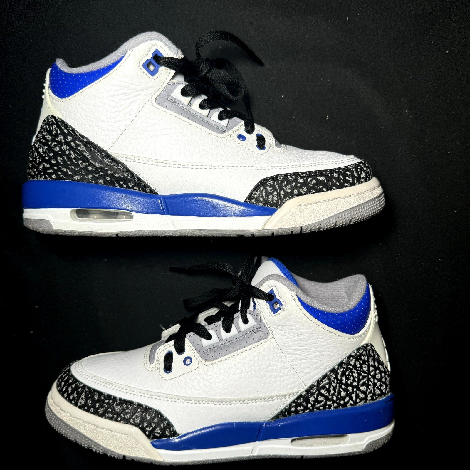 Air Jordan 3 Retro GS Racer Blue Kids Shoes - Size 5