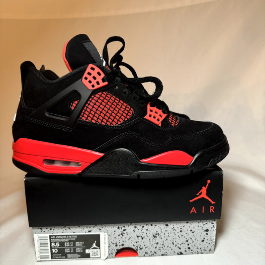 Air Jordan 4 Retro Red Thunder Men's Shoes - Size 8.5