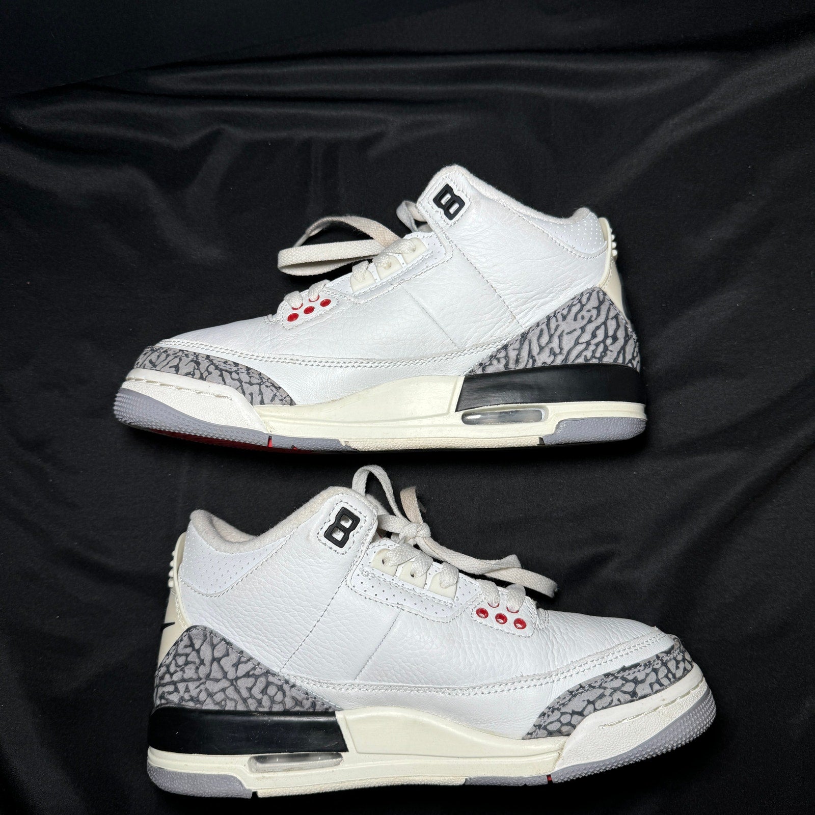 Air Jordan 3 Retro GS White Cement Reimagined Kids Shoes - Size 5