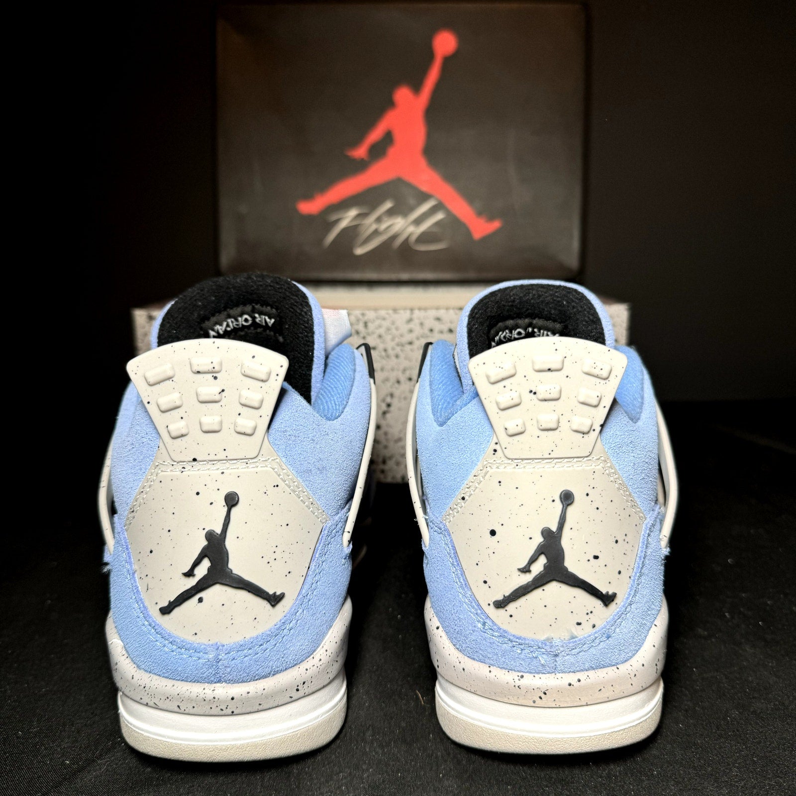 Air Jordan 4 Retro GS University Blue Kids Shoes - Size 4.5