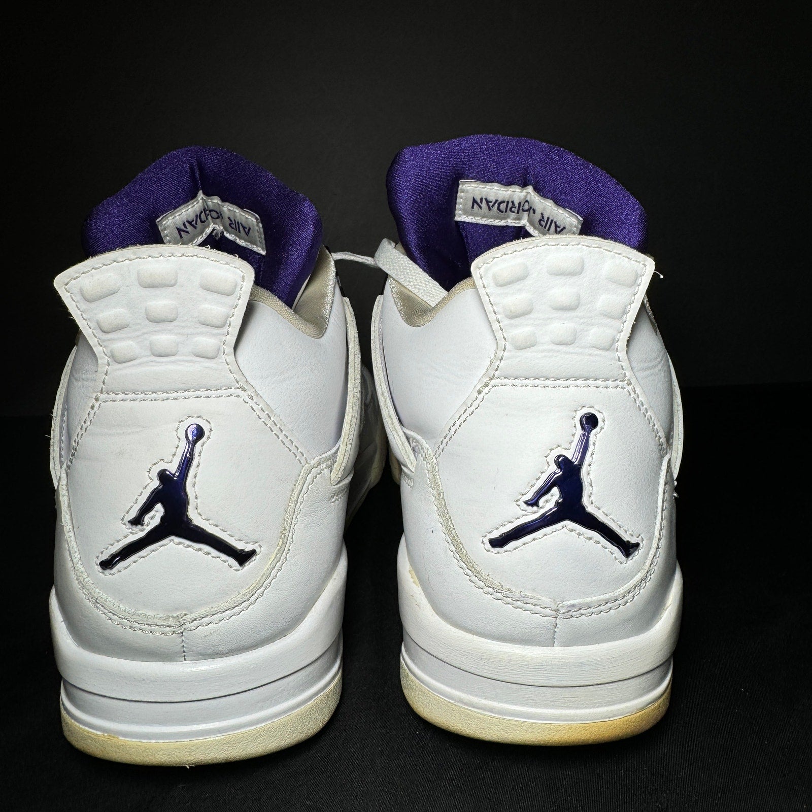 Air Jordan 4 Retro Purple Metallic Men's Shoes - Size 10