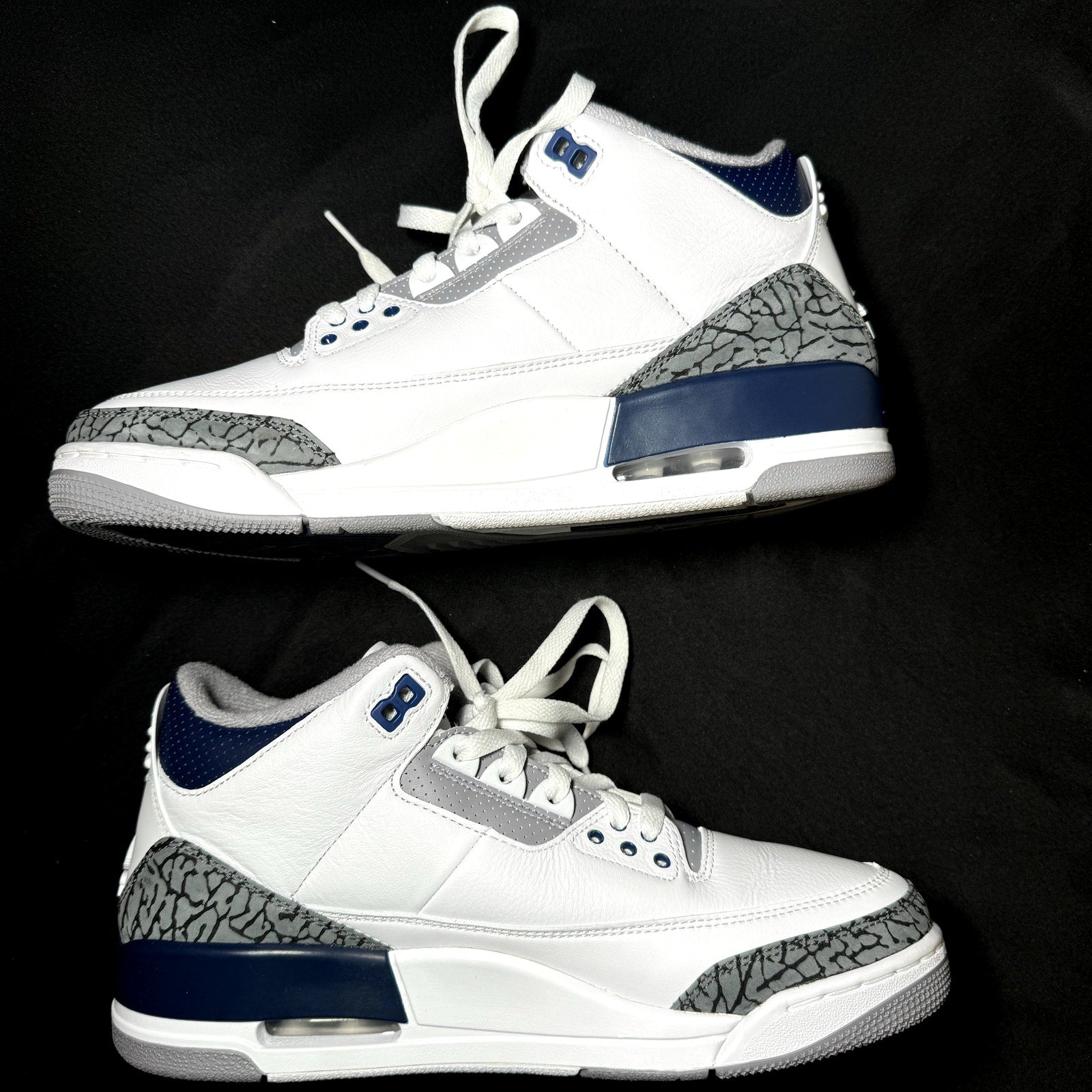 Air Jordan 3 Retro Midnight Navy Men's Shoes - Size 9