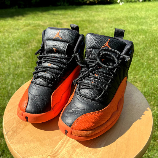 Wmns Air Jordan 12 Retro Brilliant Orange Women's Shoes - Size 6