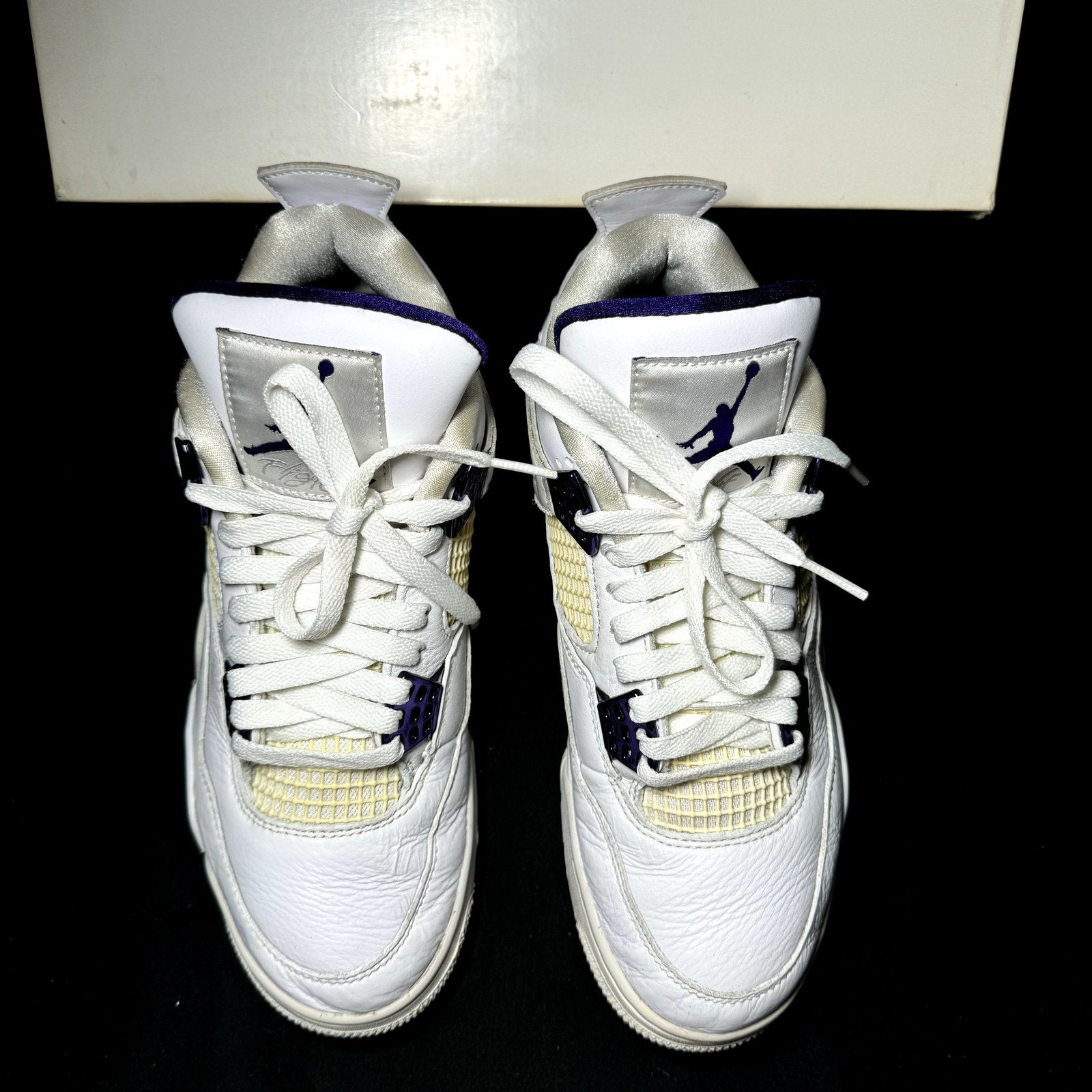 Air Jordan 4 Retro Purple Metallic 2020 Men's Shoes  - Size 7.5