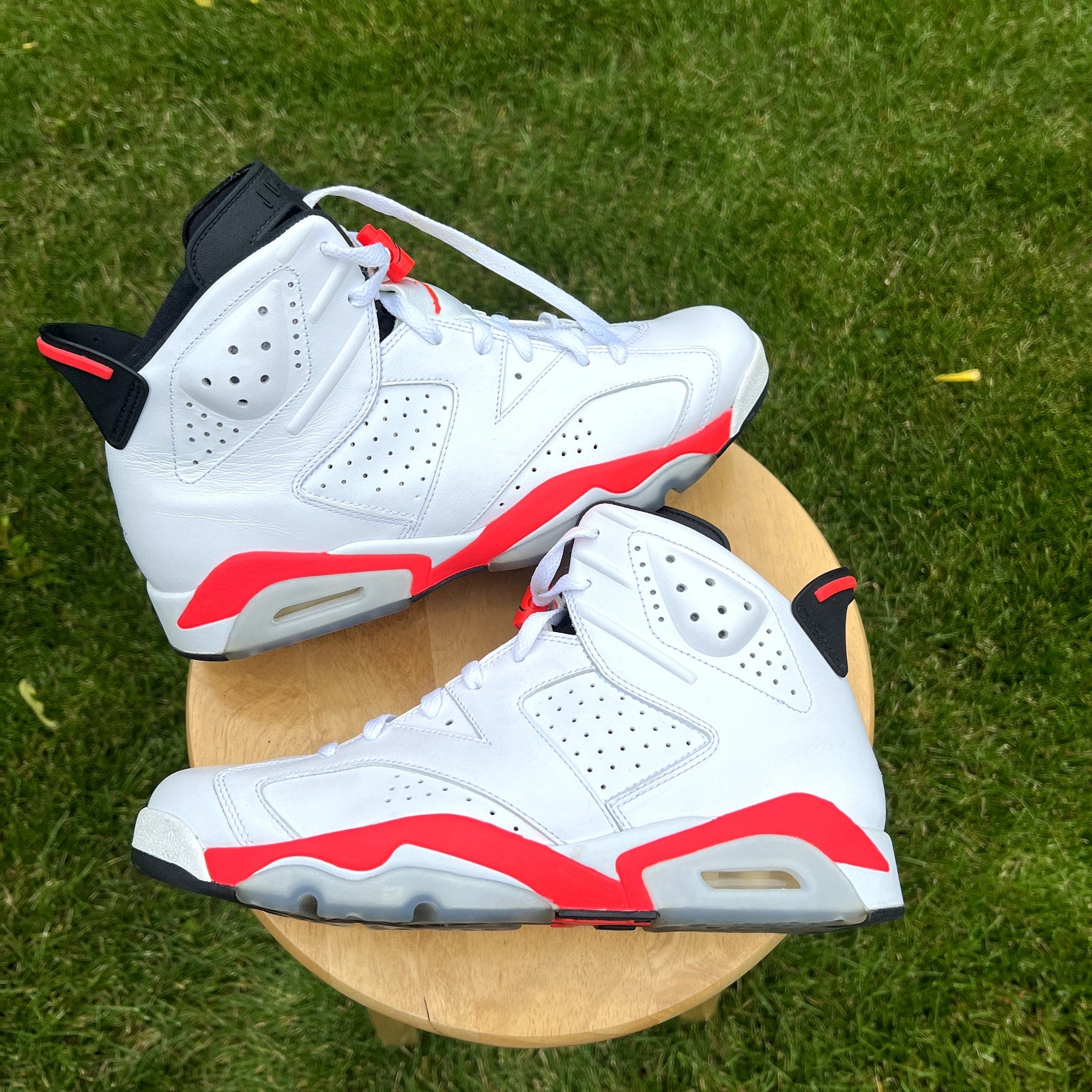 Air Jordan 6 Retro White Infrared 2014 Men's Shoes - Size 10.5