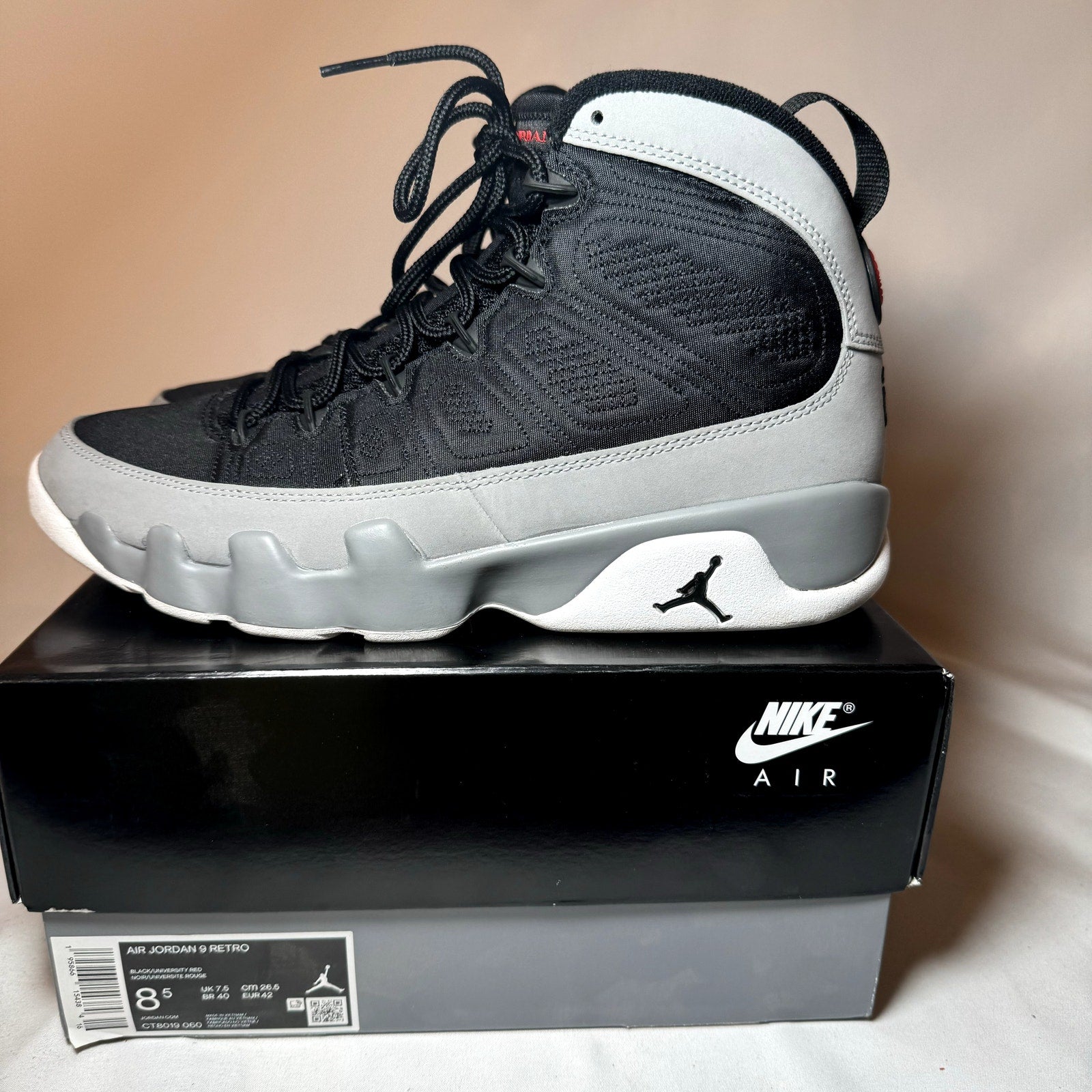 Air Jordan 9 Retro Particle Grey Men's Shoes - Size 8.5