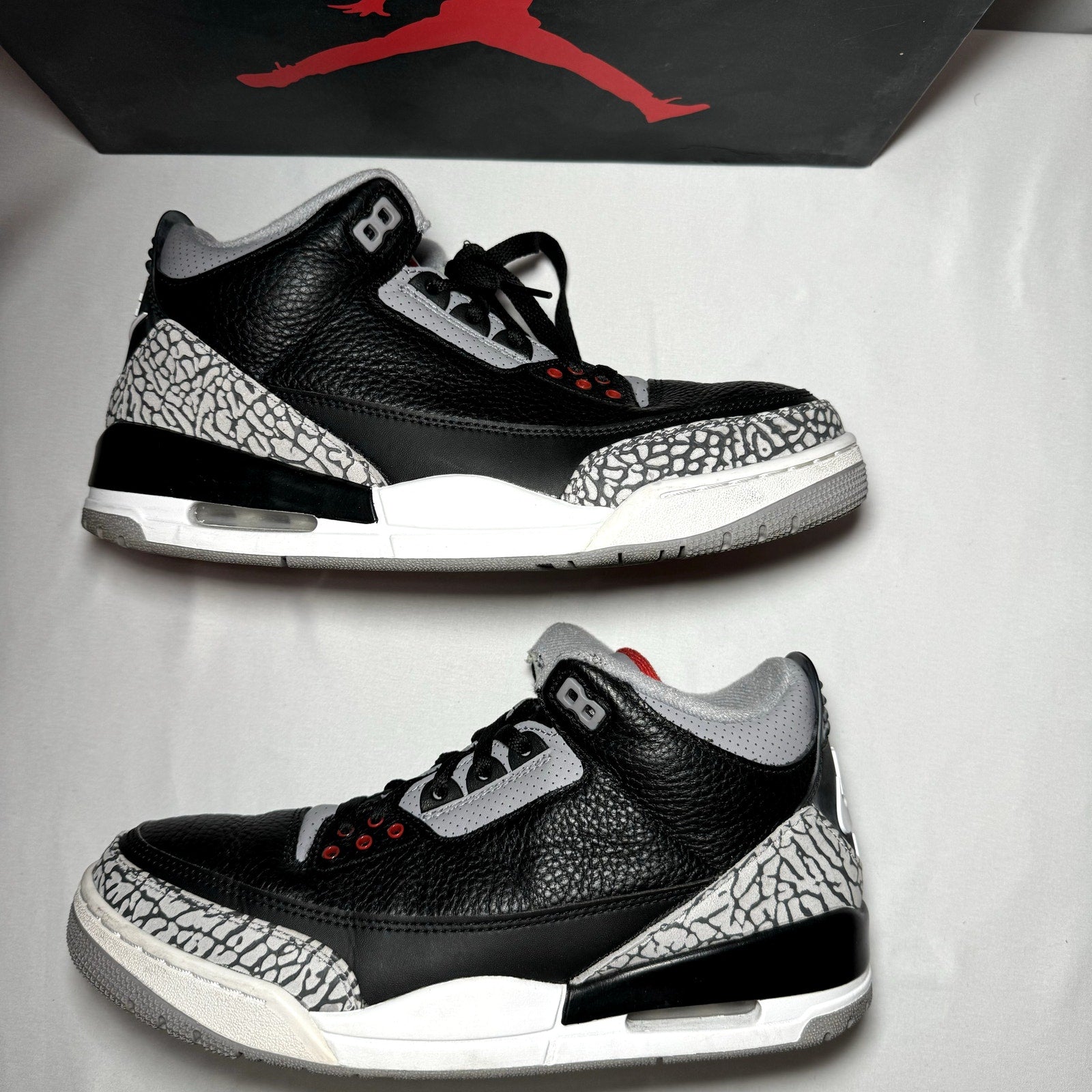 Air Jordan 3 Retro OG Black Cement 2018 Men's Shoes - Size 9