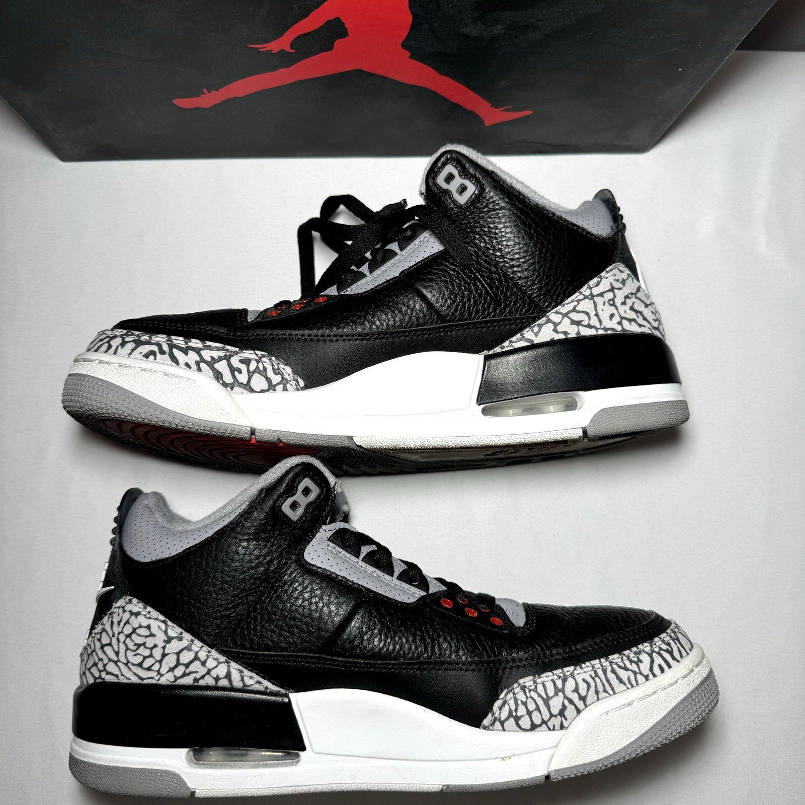 Air Jordan 3 Retro OG Black Cement 2018 Men's Shoes - Size 9