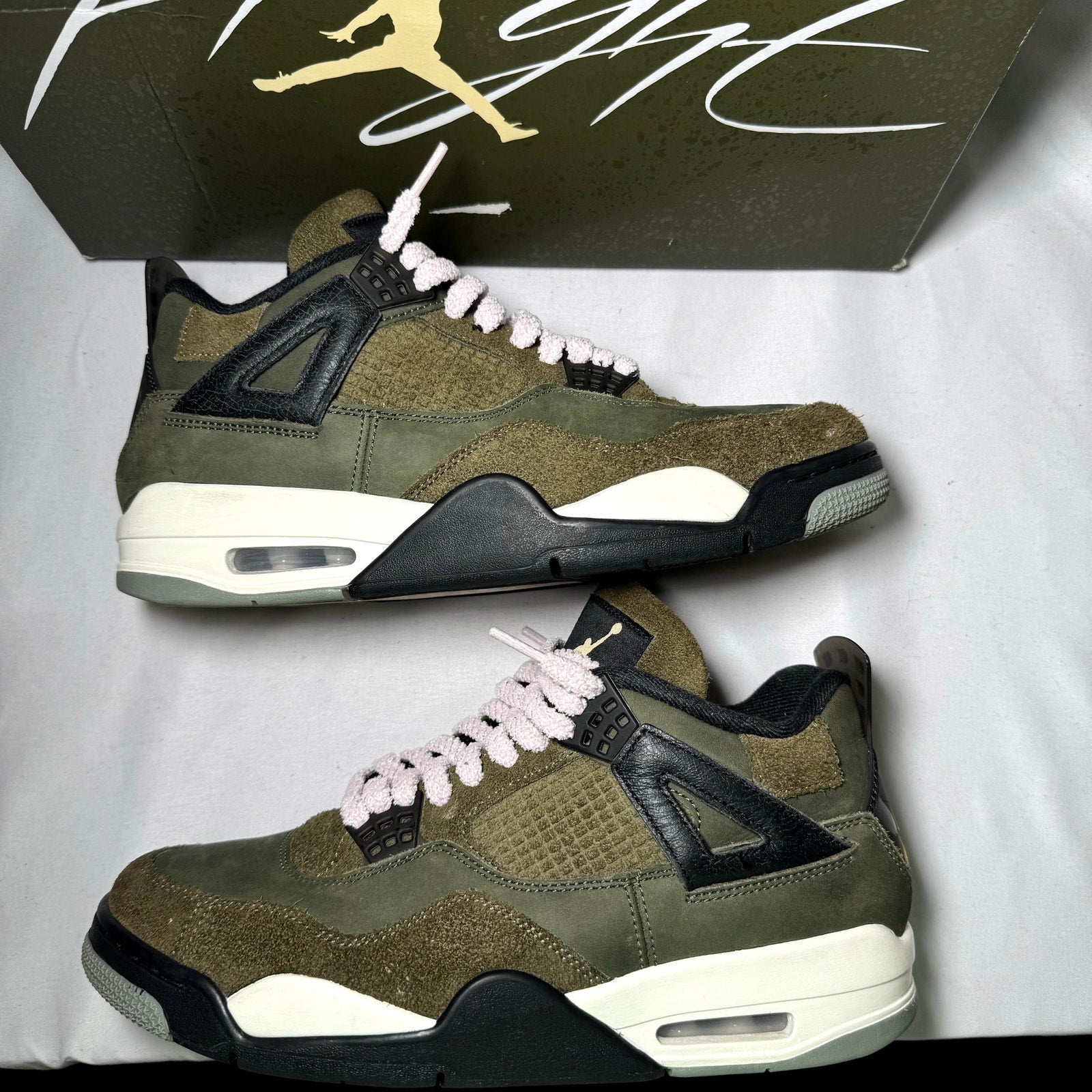 Air Jordan 4 Retro SE Craft Olive Men's Shoes - Size 9.5