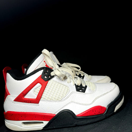 Air Jordan 4 Retro GS Red Cement Kids Shoes - Size 5.5