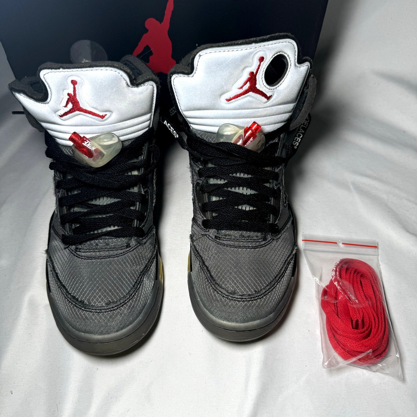 Off-White x Air Jordan 5 Retro SP Muslin Men's Shoes - Size 8