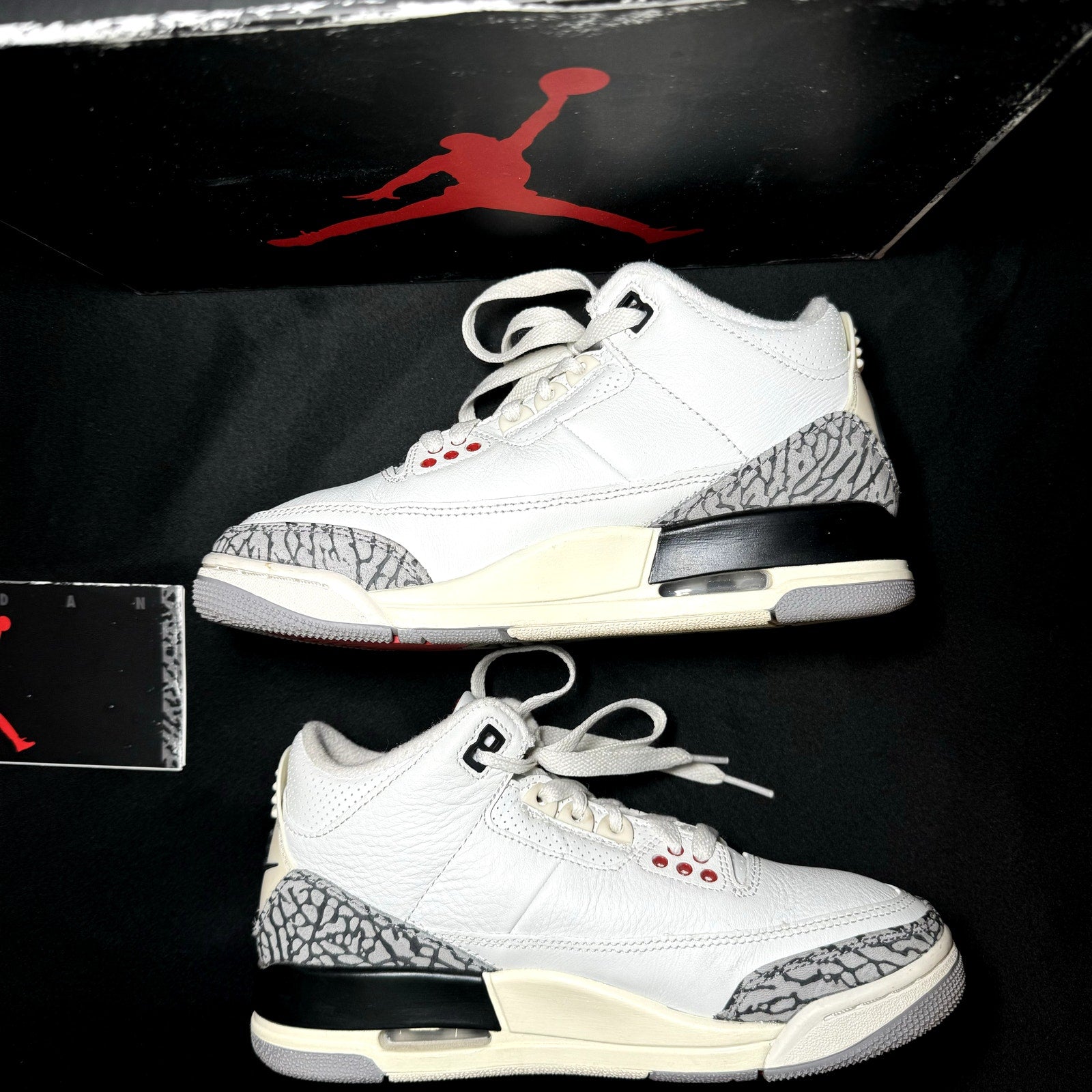 Air Jordan 3 Retro White Cement Reimagined Kids Shoes - Size 4.5