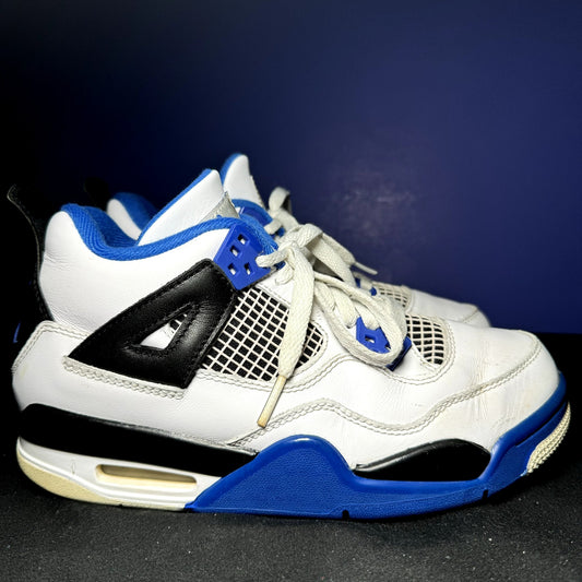 Air Jordan 4 Retro GS Motorsports Kids Shoes - Size 4.5