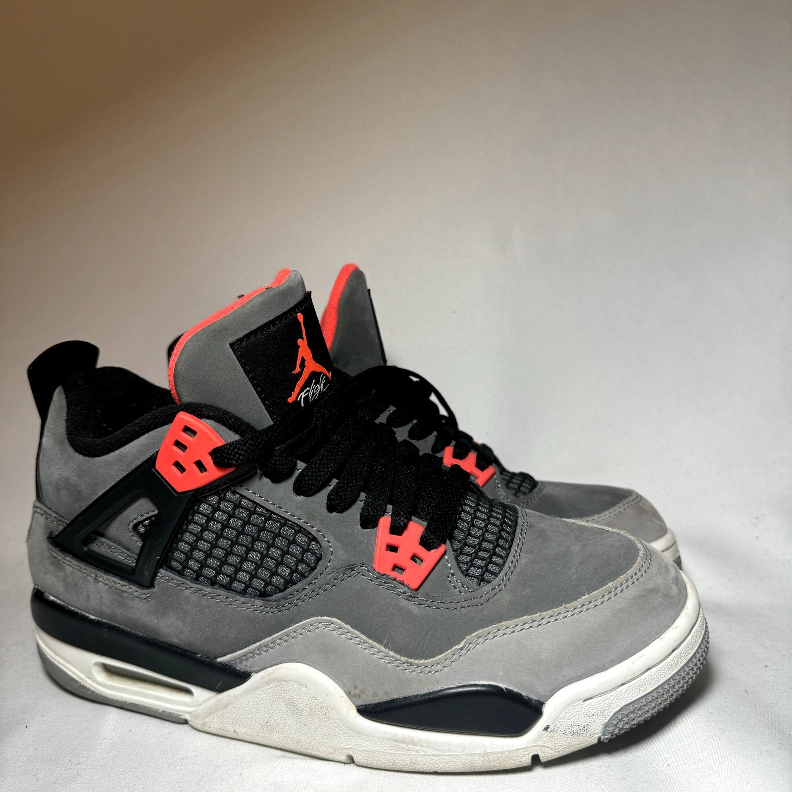 Air Jordan 4 Retro GS Infrared Kids Shoes - Size 7