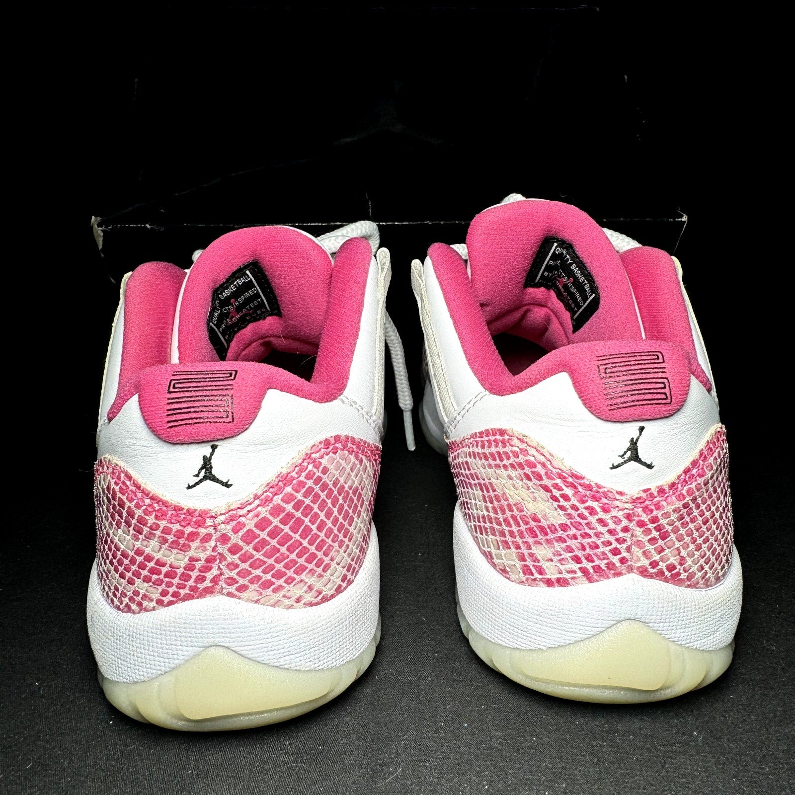 Air Jordan 11 Retro Low Pink Snakeskin 2019 Women's Shoes - Size 8