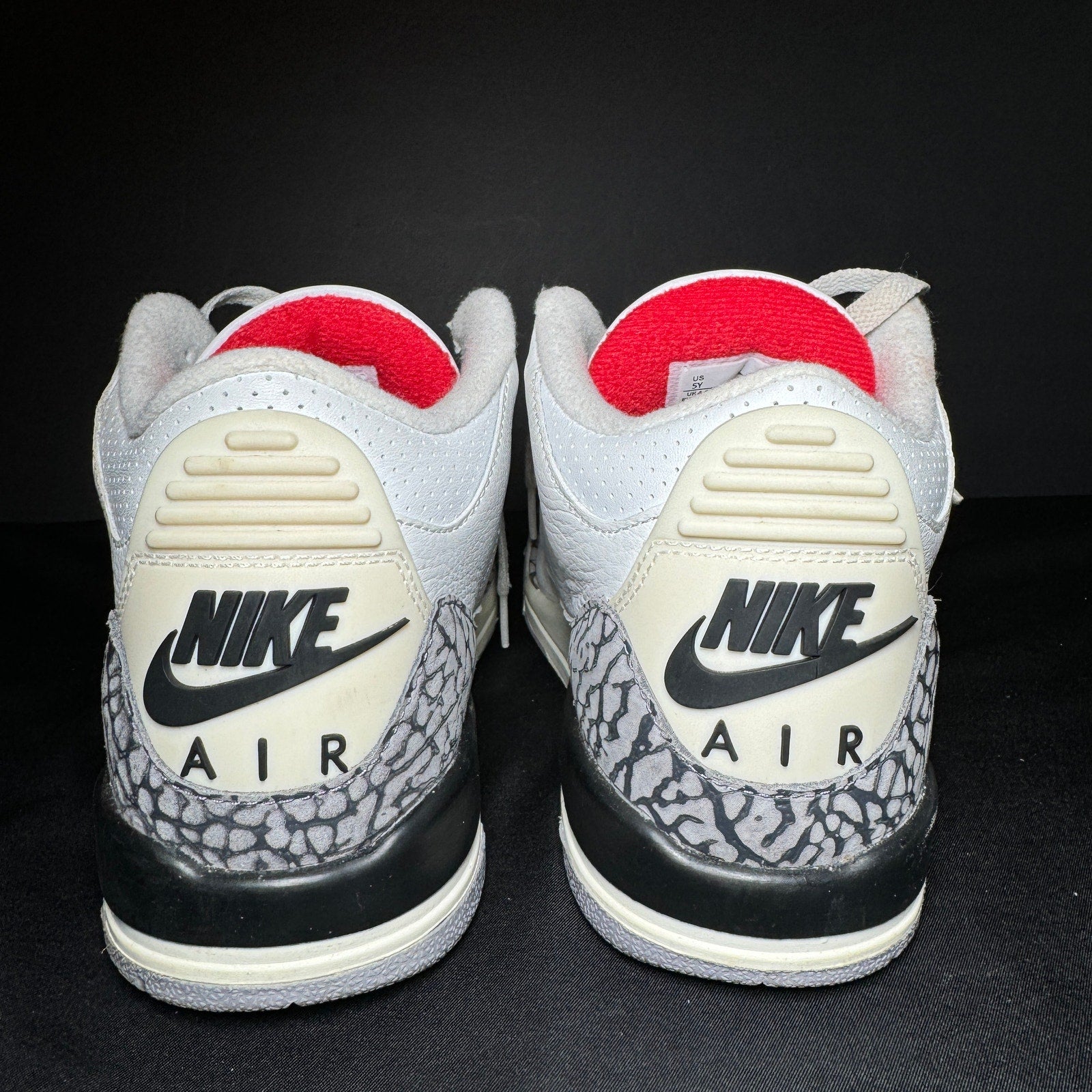 Air Jordan 3 Retro GS White Cement Reimagined Kids Shoes - Size 5