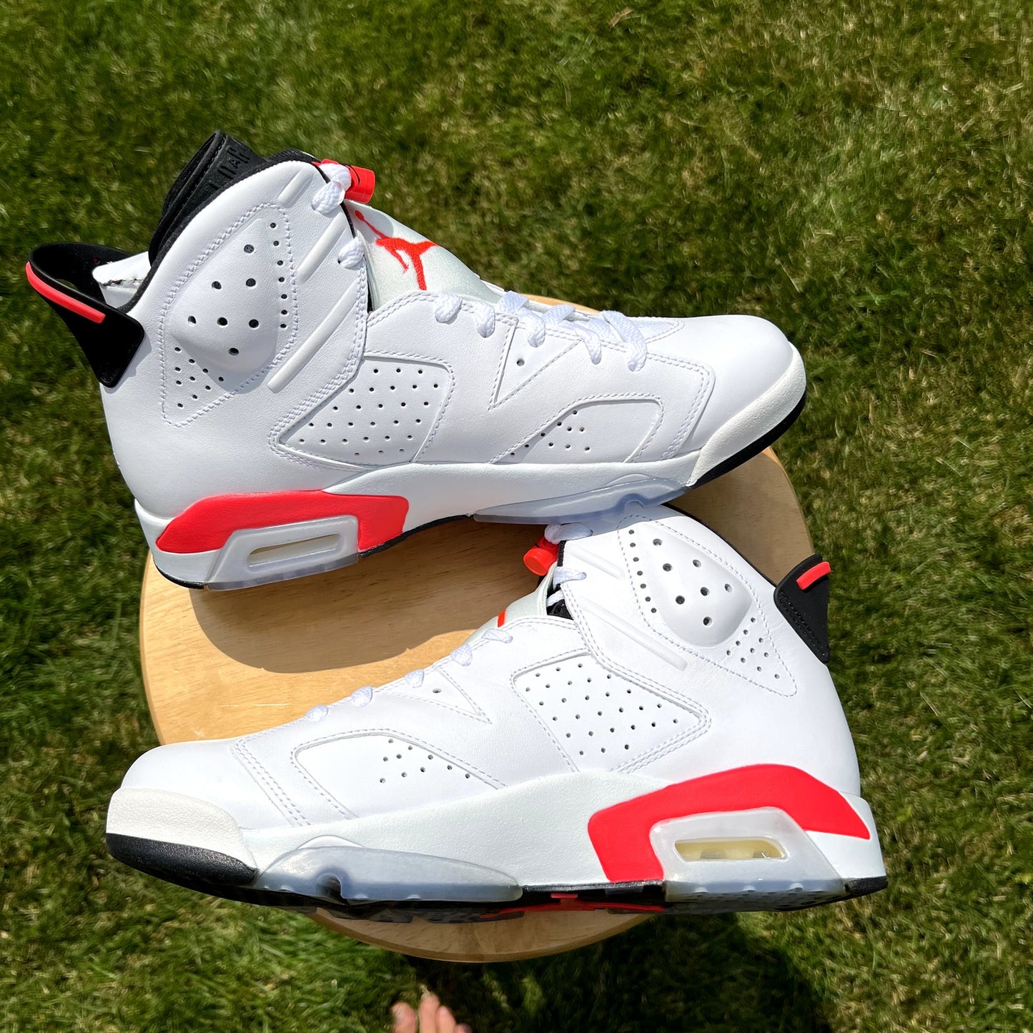 Air Jordan 6 Retro White Infrared 2014 Men's Shoes - Size 9.5