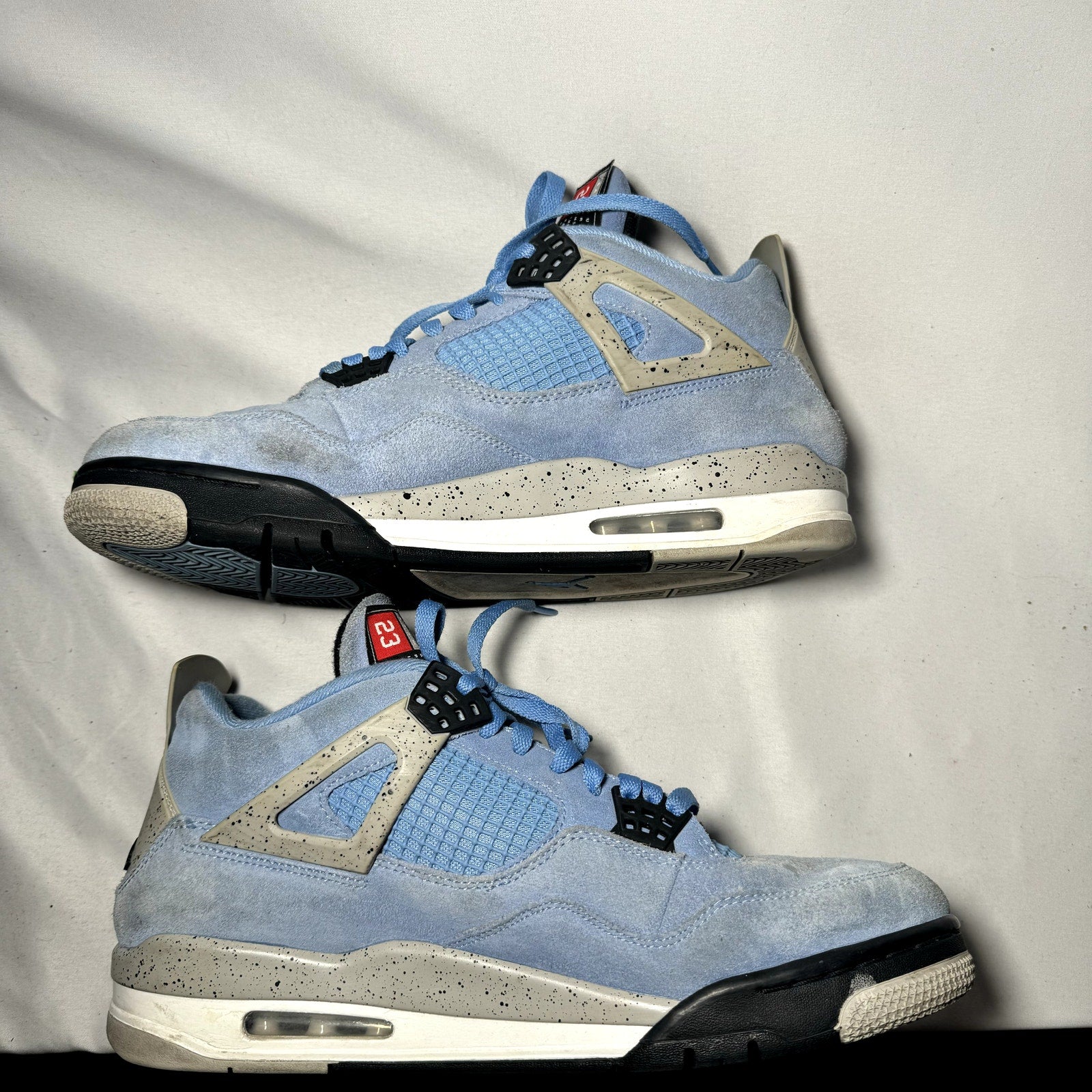 Air Jordan 4 Retro University Blue Men's Shoes - Size 12