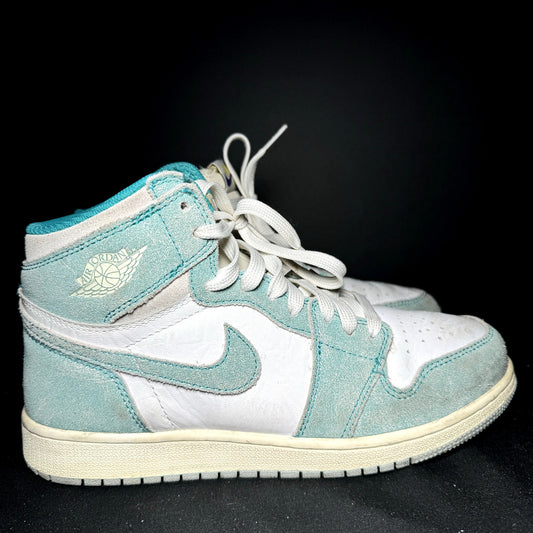 Air Jordan 1 Retro High OG GS Turbo Green Kids Shoes - Size 6