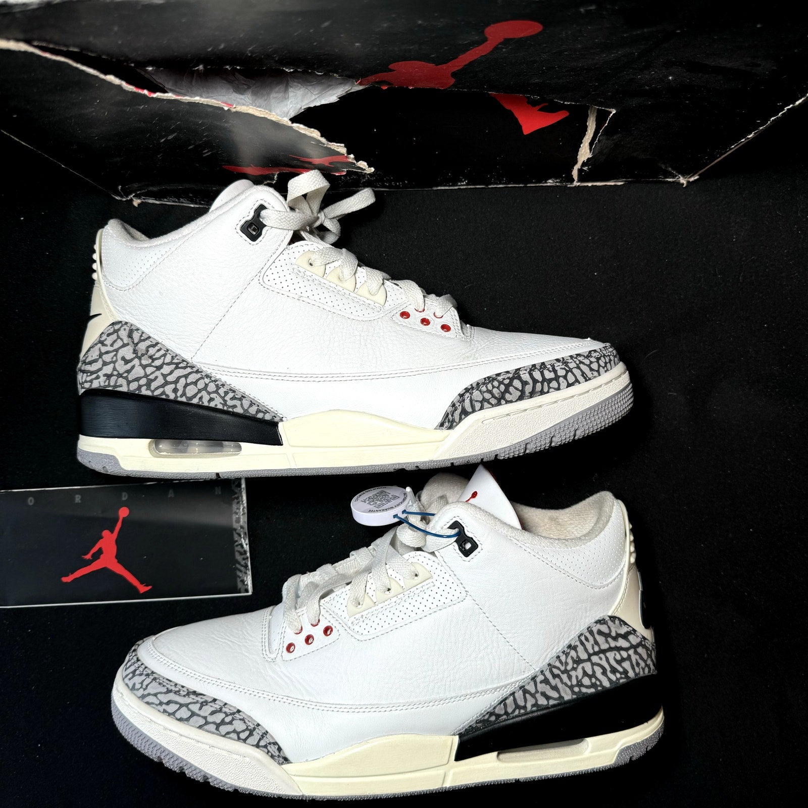 Air Jordan 3 Retro White Cement Reimagined Men's Shoes - Size 12