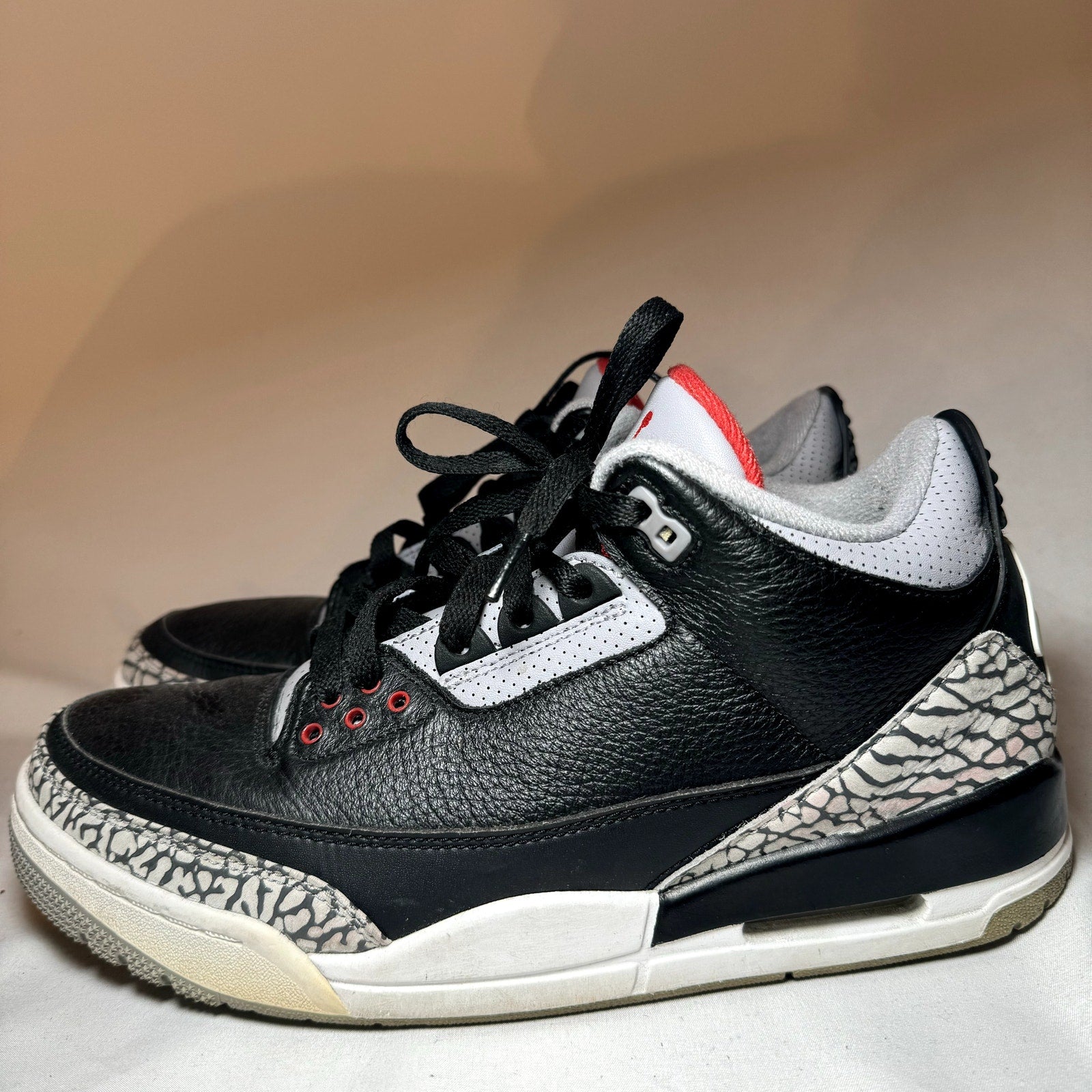 Air Jordan 3 Retro OG Black Cement 2018 Men's Shoes - Size 9.5