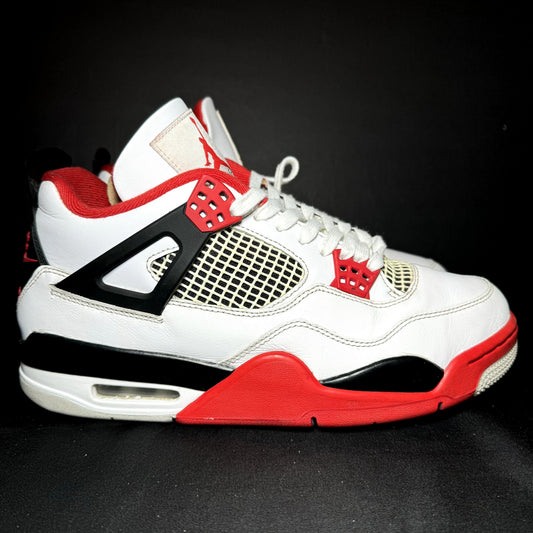 Air Jordan 4 Retro OG Fire Red 2020 Men's Shoes - Size 9.5